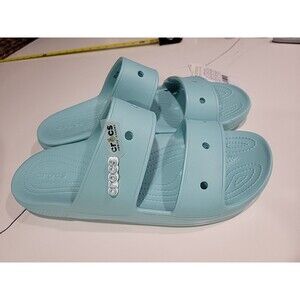 New! Crocs Comfort Sandals Mens Size 15 Baby Blue Classic Casual Beach River